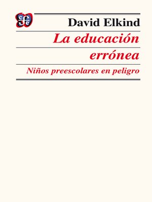 cover image of La educación errónea
